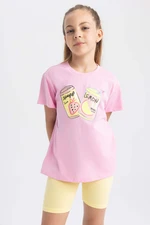 DEFACTO Girl Regular Fit Short Sleeve T-Shirt