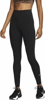 Nike Dri-Fit One Womens High-Rise Leggings Black/White L Fitness pantaloni