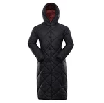Čierny dámsky zimný prešívaný kabát NAX ZARGA