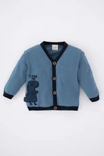 DEFACTO Baby Boy 3D V Neck Knitwear Cardigan