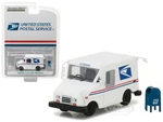 "United States Postal Service" (USPS) Long Life Postal Mail Delivery Vehicle (LLV) with Mailbox Accessory "Hobby Exclusive" 1/64 Diecast Model Car by