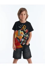 Mushi Wild Side Boys' Denim Shorts Set