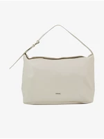 Beige Women's Calvin Klein Elevated Soft Shoulder Bag - Women