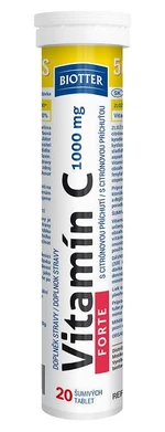 Biotter Vitamín C 1000 mg FORTE 20 šumivých tablet