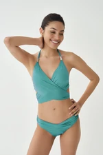 Dagi Blue Coated Bikini Top