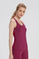 Dagi Women's Burgundy Sports Athlete T-shirt.