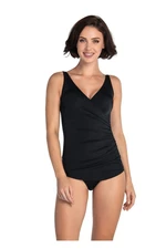 Dagi Women's Black Double Breasted Thick Strapless Swimwear