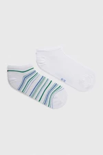 Ponožky Tommy Hilfiger 2-pak dámske, biela farba