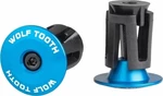 Wolf Tooth Alloy Bar End Plugs Blue Gripy