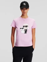 Karl Lagerfeld Ikonik 2.0 Triko Růžová