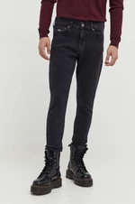 Džíny Tommy Jeans Scanton pánské, černá barva, DM0DM18105