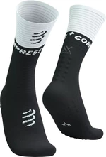 Compressport Mid Compression Socks V2.0 Black/White T1 Chaussettes de course