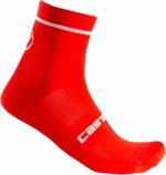 Castelli Entrata 9 Sock Red S/M Chaussettes de cyclisme