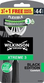 Wilkinson Sword Xtreme3 Black edition comfort pánsky jednorazový holiaci strojček 4 ks