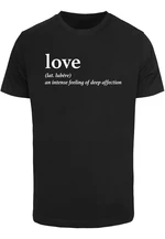 Dámské tričko Ladies Love Definition černé