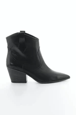 Kožené členkové topánky Kennel & Schmenger Dallas dámske, čierna farba, na podpätku, 21-73640.420