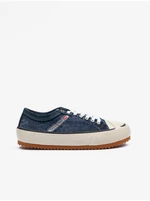 Men's blue sneakers with suede details Diesel Principia - Men's