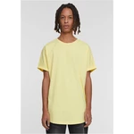 Men's Long Shaped Turnup Tee T-Shirt - Yellow