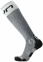 UYN Man Ski One Merino Socks Grey Melange/White 42-44 Lyžařské ponožky