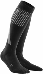 CEP WP205U Winter Compression Tall Socks Black III Běžecké ponožky