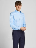 Světle modrá pánská formální košile Jack & Jones - Pánské