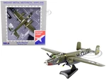 North American B-25J Mitchell Bomber Aircraft "Briefing Time" United States Air Force 1/100 Diecast Model Airplane by Postage Stamp