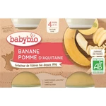 BABYBIO Jablko s banánem 2x130 g