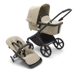 BUGABOO Kočík kompletný Fox Cube Black/Desert beige-Desert beige