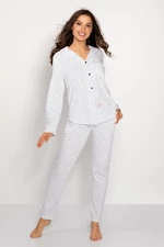 Soft stylish white pajamas