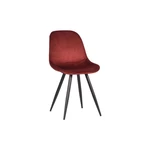 Czerwone aksamitne krzesła zestaw 2 szt. Capri  – LABEL51