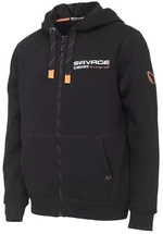 Savage Gear Horgászpulóver Urban Zip Hoodie Fekete tinta L