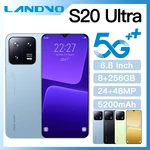 Landvo New S20 Ultra Smartphone 6.8 inch 8+256GB Android Mobile Phones Unlocked 5200 mAh 24MP+48MP 5G Network Cellphone Celular