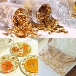 3-10g Shiny Gold Foil Silvery Foil Resin Epoxy Mold Art Decoration Gold Foil Fillings for Resin Jewelry Making Nails Art Filler