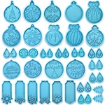 Silicone Moulds Christmas Ball Keychain Resin jewelry DIY Silicone Mold Epoxy Mold Candy Chocolate Jewelry Making Pendant Molds