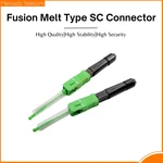 Free Shipping Hot Melt Type 10pcs SC/APC Fast Fiber Optic Connector Optical fiber Fusion FTTH Fast adaptor