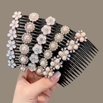 Fashion Pearl Hair Comb Bangs Broken Hair Finishing Tool Back of Head Fixed Hair Clip Inserted Comb Hair Styling Accessories