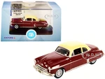 1950 Oldsmobile Rocket 88 Coupe Chariot Red with Canto Cream Top 1/87 (HO) Scale Diecast Model Car by Oxford Diecast