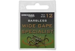 Drennan háčky bez protihrotu Wide Gape Specialist Barbless vel. 14