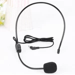 Professional Head-mounted Headset Microphone Portable Wired 3.5mm Plug Lecture Speech Headphone Mic For Teaching Meeting Laptop