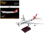 Boeing 747-400F Commercial Aircraft "Cargolux" Gray with Red Tail "Gemini 200 - Interactive" Series 1/200 Diecast Model Airplane by GeminiJets