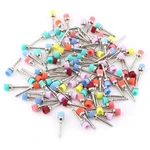 100pcs/set Dental polishing Brushes Disposable Nylon Bowl Cup Shape flat latch Prophylaxis brush Used for stain removal Mixed