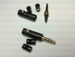 3.5mm 4 Pole Copper Male Repair Earphones Jack Plug Connector Audio Soldering New
