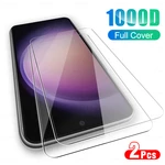 2PCS 1000D For Samusng Galaxy S23 Plus Ultra S23Plus S23Ultra Full Cover Tempered Screen Glass Case Shield Guard Film 10D