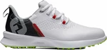 Footjoy Fuel White/Black/Lime 35 Juniorské golfové topánky