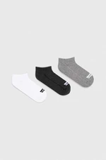 Ponožky Levi's 3-pak šedá farba