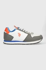 Dětské sneakers boty U.S. Polo Assn. šedá barva