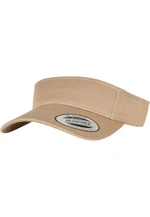 Khaki cap with curved visor