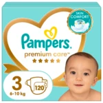 PAMPERS Premium Care plenky vel. 3, 6-10 kg, 120 ks