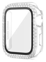 Pouzdro Worryfree Bling Bumper Case pro Apple Watch 45mm, čirá