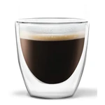 Zestaw 2 szklanek z podwójną ścianką Vialli Design Ronny Espresso, 80 ml